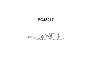 VENEPORTE PG45017 galinis duslintuvas 
 Išmetimo sistema -> Duslintuvas
172442, 172462, 172473, 172554