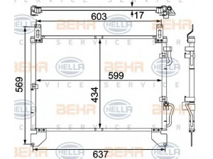 HELLA 8FC 351 304-151 kondensatorius, oro kondicionierius 
 Oro kondicionavimas -> Kondensatorius
6840008002