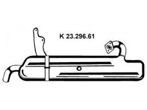 EBERSPÄCHER 23.296.61 katalizatoriaus keitiklis 
 Išmetimo sistema -> Katalizatoriaus keitiklis
0001735V010, 0001735V011, 0001735V012