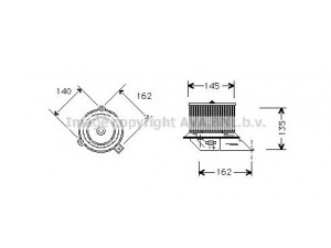 AVA QUALITY COOLING PE7509 elektrovariklis, vidinis pūtiklis 
 Šildymas / vėdinimas -> Orpūtė/dalys
644168