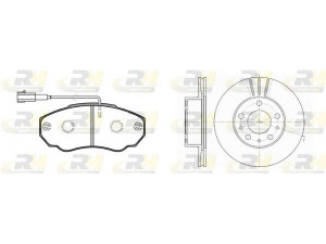 ROADHOUSE 8960.00 stabdžių rinkinys, diskiniai stabdžiai 
 Stabdžių sistema -> Diskinis stabdys -> Stabdžių remonto rinkinys