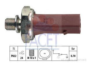 FACET 7.0132 alyvos slėgio jungiklis 
 Variklis -> Variklio elektra
1 108 808, 1 206 977, 1M21-9278-AA