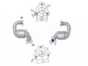MAGNAFLOW 66312D katalizatoriaus keitiklis 
 Išmetimo sistema -> Katalizatoriaus keitiklis
8200574897, 8200869197