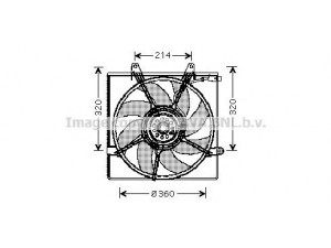 AVA QUALITY COOLING KA7508 ventiliatorius, radiatoriaus 
 Aušinimo sistema -> Oro aušinimas
0K55215025A, OK55215025A