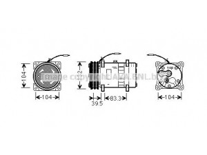 AVA QUALITY COOLING UVK087 kompresorius, oro kondicionierius