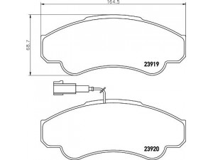 HELLA PAGID 8DB 355 010-401 stabdžių trinkelių rinkinys, diskinis stabdys 
 Techninės priežiūros dalys -> Papildomas remontas
77362216, 77364859, 425244, 425245