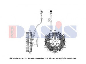 AKS DASIS 268063N sankaba, radiatoriaus ventiliatorius 
 Aušinimo sistema -> Radiatoriaus ventiliatorius
51066300139