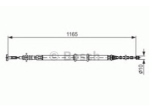BOSCH 1 987 477 562 trosas, stovėjimo stabdys 
 Stabdžių sistema -> Valdymo svirtys/trosai
46511039, 46757058