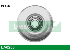 LUCAS ENGINE DRIVE LA0250 įtempiklio skriemulys, V formos rumbuotas diržas 
 Diržinė pavara -> V formos rumbuotas diržas/komplektas -> Įtempiklio skriemulys