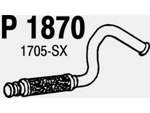 FENNO P1870 išleidimo kolektorius 
 Išmetimo sistema -> Išmetimo vamzdžiai
1705-SX