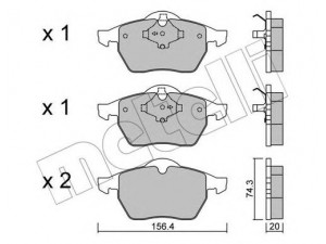 METELLI 22-0181-1 stabdžių trinkelių rinkinys, diskinis stabdys 
 Techninės priežiūros dalys -> Papildomas remontas
8D0 615 116D, 8D0 698 151A, 8D0 698 151C