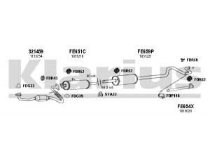 KLARIUS 361556U išmetimo sistema 
 Išmetimo sistema -> Išmetimo sistema, visa