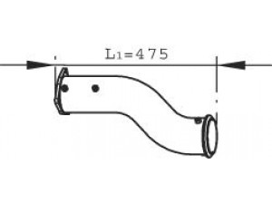 DINEX 21500 išleidimo kolektorius 
 Išmetimo sistema -> Išmetimo vamzdžiai
1444955