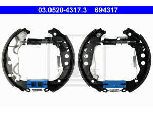 ATE 03.0520-4317.3 stabdžių trinkelių komplektas 
 Techninės priežiūros dalys -> Papildomas remontas