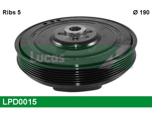 LUCAS ENGINE DRIVE LPD0015 skriemulys, alkūninis velenas 
 Diržinė pavara -> Dirželio skriemulys
074105251AC, 074105251N, 074105251R