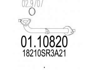 MTS 01.10820 išleidimo kolektorius 
 Išmetimo sistema -> Išmetimo vamzdžiai
18210SR3A21