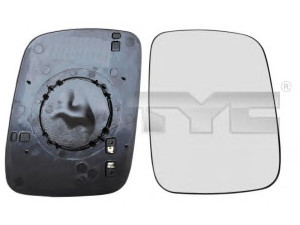 TYC 337-0087-1 veidrodėlio stiklas, išorinis veidrodėlis 
 Kėbulas -> Langai/veidrodėliai -> Veidrodėlis
701857522G