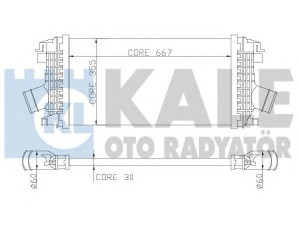 KALE OTO RADYATÖR 344900 tarpinis suslėgto oro aušintuvas, kompresorius 
 Variklis -> Oro tiekimas -> Įkrovos agregatas (turbo/superįkrova) -> Tarpinis suslėgto oro aušintuvas
1302 133, 13267647, 1302 133, 13267647