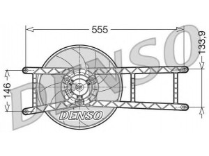 DENSO DER09017 ventiliatorius, radiatoriaus 
 Aušinimo sistema -> Oro aušinimas
46799410