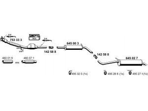 ERNST 190088 išmetimo sistema 
 Išmetimo sistema -> Išmetimo sistema, visa