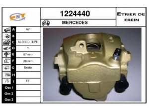 SNRA 1224440 stabdžių apkaba 
 Stabdžių sistema -> Stabdžių matuoklis -> Stabdžių matuoklio montavimas
0014203283