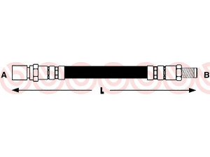 BREMBO T 85 095 stabdžių žarnelė 
 Stabdžių sistema -> Stabdžių žarnelės
83610102103, 14171, BFH4303, PHB123