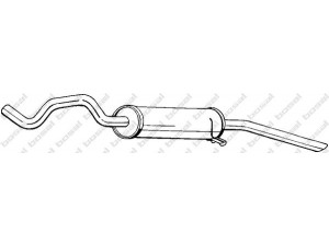 BOSAL 115-739 galinis duslintuvas 
 Išmetimo sistema -> Duslintuvas
GEX-33258, GEX-33364, WCG-033258