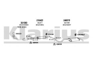 KLARIUS 790097E išmetimo sistema 
 Išmetimo sistema -> Išmetimo sistema, visa