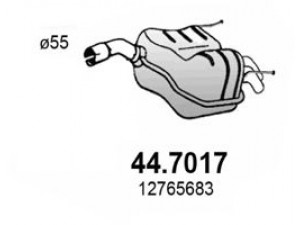 ASSO 44.7017 galinis duslintuvas 
 Išmetimo sistema -> Duslintuvas
12765683