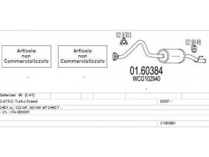 MTS C180090014463 išmetimo sistema 
 Išmetimo sistema -> Išmetimo sistema, visa