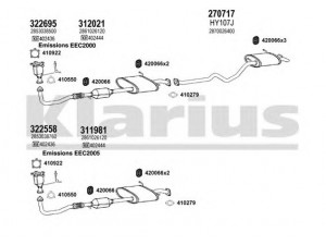 KLARIUS 450182E išmetimo sistema 
 Išmetimo sistema -> Išmetimo sistema, visa
