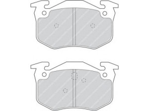 FERODO FDB877 stabdžių trinkelių rinkinys, diskinis stabdys 
 Techninės priežiūros dalys -> Papildomas remontas
7701203668, 7701204036, 7701204664