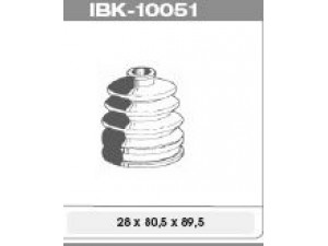 IPS Parts IBK-10051 gofruotoji membrana, kardaninis velenas 
 Ratų pavara -> Gofruotoji membrana