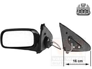 VAN WEZEL 3317815 išorinis veidrodėlis 
 Kėbulas -> Keleivių kabina -> Veidrodėlis
963021N600