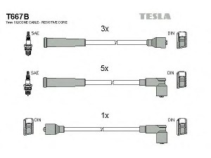 TESLA T667B uždegimo laido komplektas 
 Kibirkšties / kaitinamasis uždegimas -> Uždegimo laidai/jungtys
ETC8619, STC8656