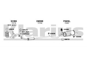 KLARIUS 180710U išmetimo sistema 
 Išmetimo sistema -> Išmetimo sistema, visa