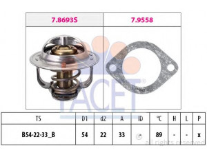 FACET 7.8693 termostatas, aušinimo skystis 
 Aušinimo sistema -> Termostatas/tarpiklis -> Thermostat