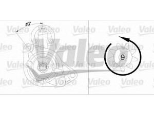 VALEO 436019 starteris 
 Elektros įranga -> Starterio sistema -> Starteris
0175911023B, 020911023, 020911023L