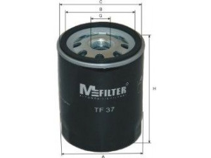MFILTER TF 37 alyvos filtras 
 Techninės priežiūros dalys -> Techninės priežiūros intervalai
5747002002, 60574554, 4212109, 4228326