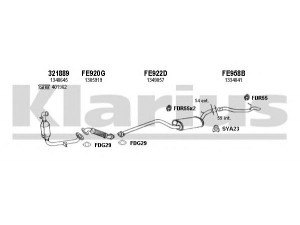 KLARIUS 361656U išmetimo sistema