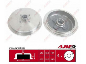 ABE C6W008ABE stabdžių būgnas 
 Stabdžių sistema -> Būgninis stabdys -> Stabdžių būgnas
357501615, 357 501 615