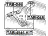 FEBEST TAB-4546-KIT valdymo svirties/išilginių svirčių įvorė 
 Ašies montavimas/vairavimo mechanizmas/ratai -> Valdymo svirtis/pasukamosios svirties sujungimas -> Montavimas/sutvirtinimas
48068-28120, 48069-28120