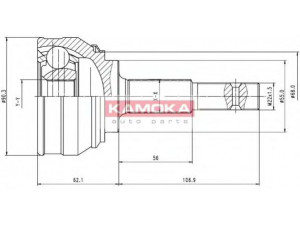 KAMOKA 6536 jungčių komplektas, kardaninis velenas 
 Ratų pavara -> Sujungimai/komplektas
39100-0M301, 39100-0M900, 39100-0M905