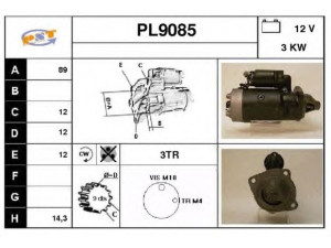 SNRA PL9085 starteris