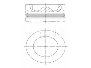 MAHLE ORIGINAL 005 32 00 stūmoklis 
 Variklis -> Cilindrai/stūmokliai
457 14, 457 19, A4570303617, A4570304717