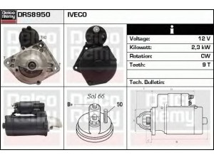 DELCO REMY DRS8950 starteris 
 Elektros įranga -> Starterio sistema -> Starteris
2994100, 2995990, 500307724, 50408688