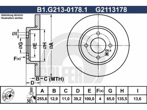 GALFER B1.G213-0178.1 stabdžių diskas 
 Dviratė transporto priemonės -> Stabdžių sistema -> Stabdžių diskai / priedai
357 615 301, 357 615 301