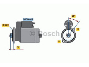 BOSCH 0 986 017 450 starteris 
 Elektros įranga -> Starterio sistema -> Starteris
085 911 023 A, 085 911 023 K, 085 911 023 A