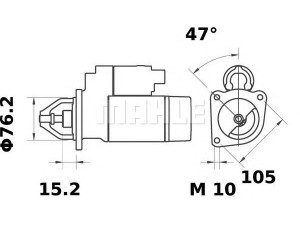 MAHLE ORIGINAL MS 179 starteris 
 Elektros įranga -> Starterio sistema -> Starteris
1 591 213, 5 007 080, 5 007 082