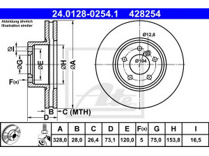 ATE 24.0128-0254.1 stabdžių diskas 
 Dviratė transporto priemonės -> Stabdžių sistema -> Stabdžių diskai / priedai
34 10 6 787 490